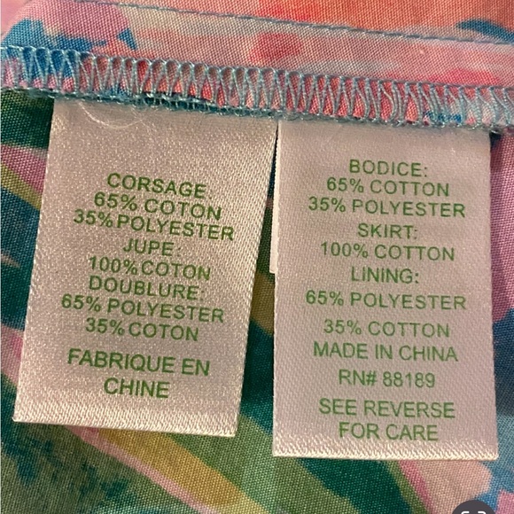 NWOT Lilly Pulitzer Serene Blue Paradise Bound Brit Dress Size XL(12-14) - Picture 2 of 3